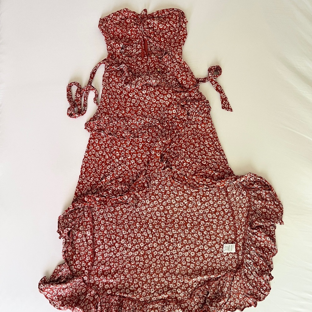 Ruffle high low dress